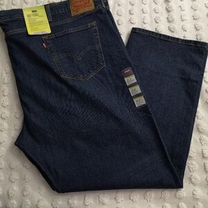 Levi’s Men's 502 Taper Flex Big & Tall Jeans 56x32 Dark Wash